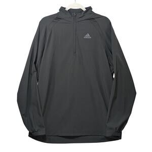 Adidas Men’s M Black Lightweight Windbreaker Jacket Athletic Running Sport